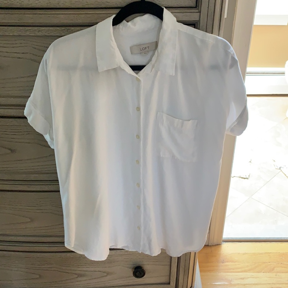 Loft short sleeve button up